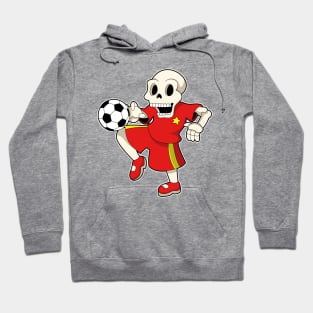 Skeleton at Soccer Sports Hoodie